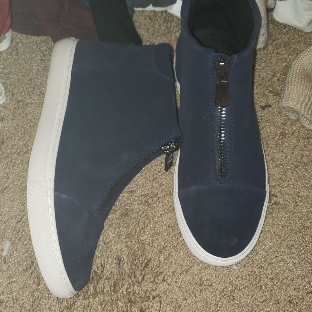 Kenneth Cole high top fashion sneakers.